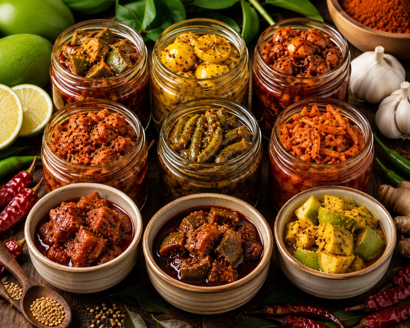 Traditional homemade pickles