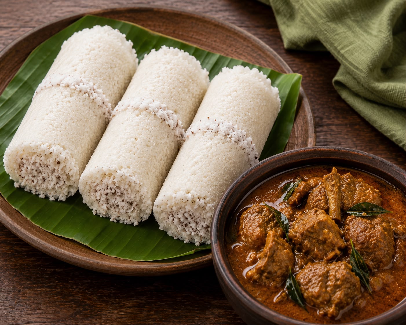 Puttu with Beef