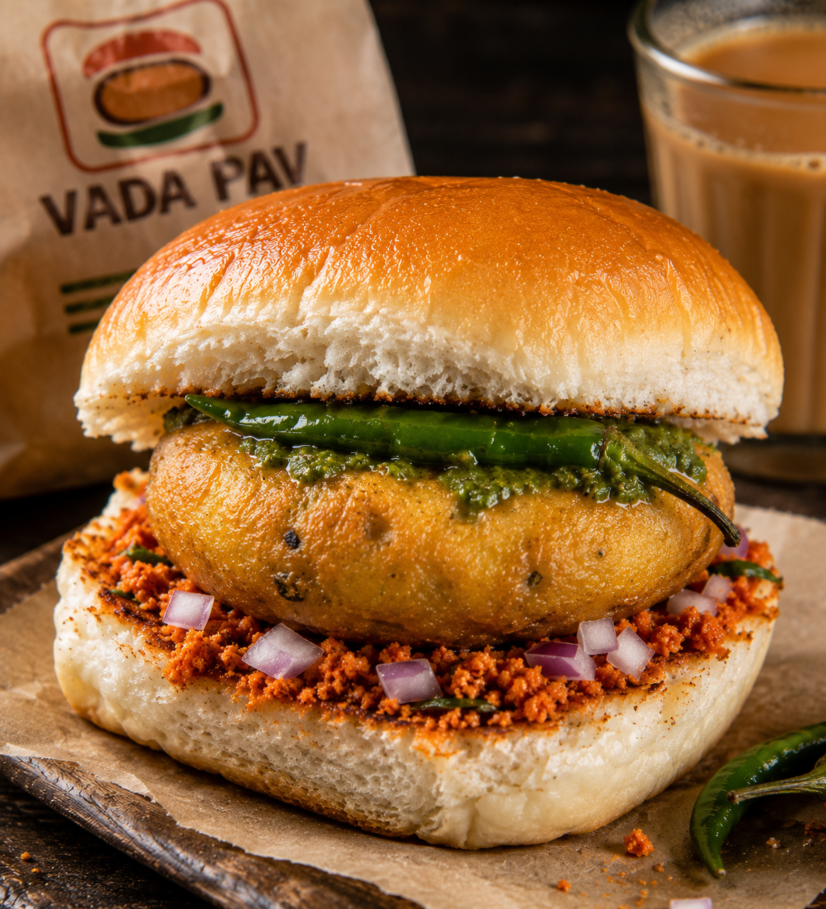 Vada Pav (Indian Burger)